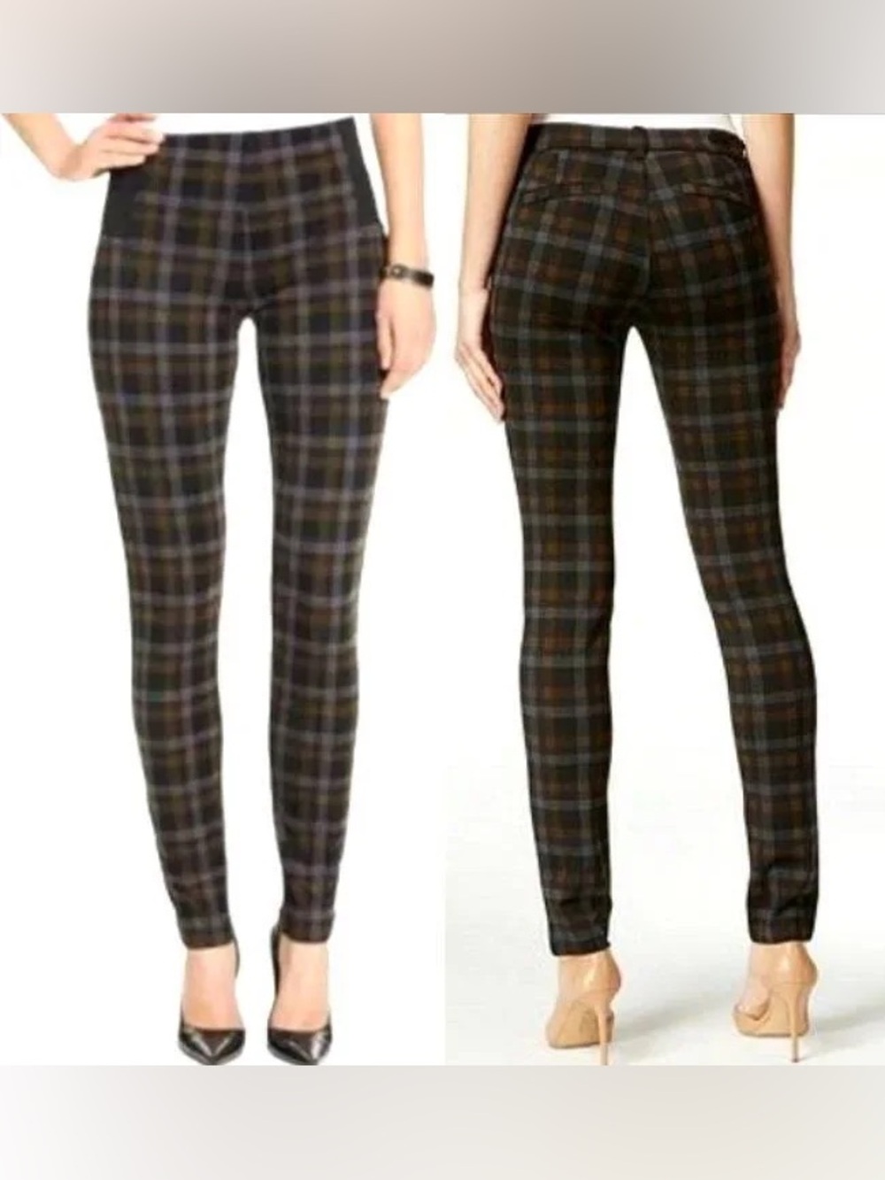 KUT From the Kloth Women's Plaid Diana Skinny Ponte Pants in Plaid